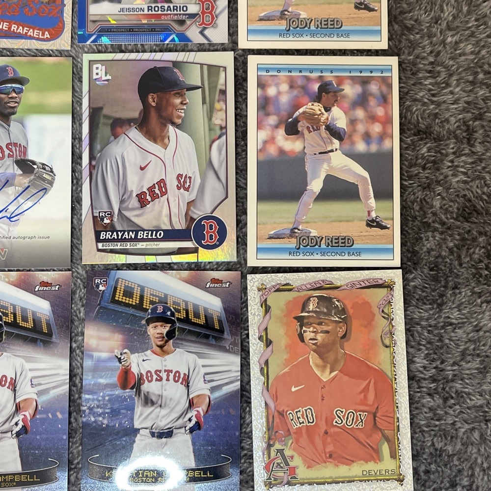 Boston Red Sox Baseball 21 Card Lot - Auto, Rookies,‎ Base, Insert, Parallel - Picture 6 of 9